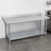 Thumbnail image #4 for Duke 84-Inch Long x 30-Inch Wide Stainless Steel Work Table with 1-1/8-Inch Straight Riser and Galvanized Undershelf