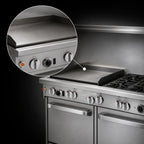 Thumbnail image #4 for Southbend (Middleby) Ultimate 4602DC-4T 60-Inch Gas Range with 2 Open Burners, 48-Inch Thermostatic Griddle, Standard Oven & Cabinet Base