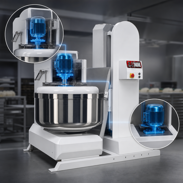 Product image #4 for Univex Silverline SL120LH High-Lift Spiral Mixer with 265 lb. Dough Capacity