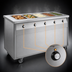 Thumbnail image #4 for Randell Custom & Serving 72-Inch Electric Mobile Modular Hot Food Table with 5 Sealed Wells