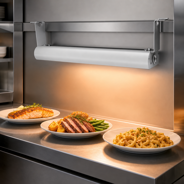 Product image #4 for Vollrath 18-Inch Low Profile Unlighted Strip Heat Lamp with Aluminum Housing