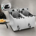 Thumbnail image #4 for Vollrath Countertop Double-Well Electric Deep Fryer, 15 lb, Stainless Steel, 208-240V