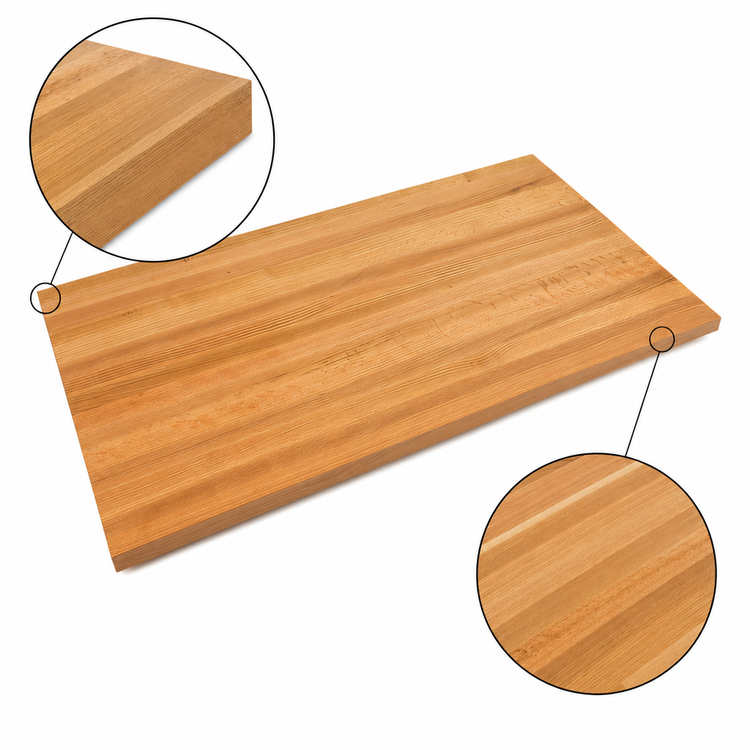 Product image #4 for John Boos Appalachian 84 Inch x 25 Inch Edge Grain Red Oak Kitchen Countertop