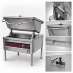 Thumbnail image #4 for Southbend (Middleby) Southbend Steam BGLM-40N 40-Gallon Narrow Gas Tilting Skillet, Manual Tilt, 100,000 BTU