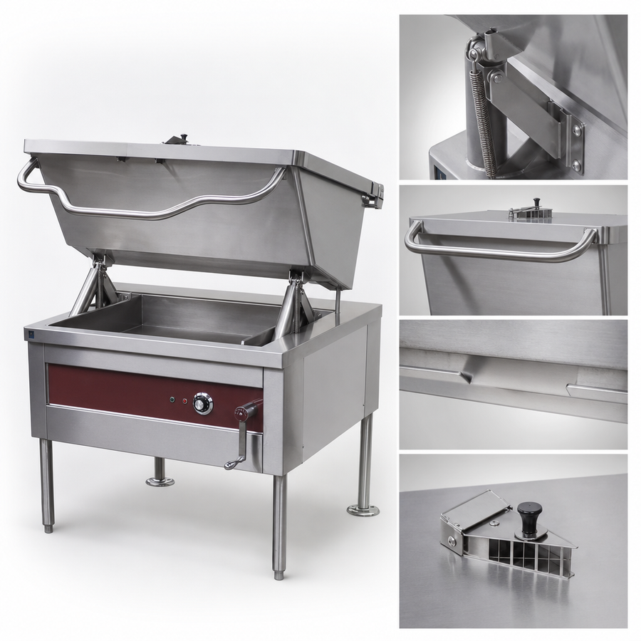 Spring-Assisted Stainless Steel Cover