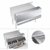 Thumbnail image #4 for Krowne Royal Series 46-Inch Stainless Steel Locking Cover for Double Speed Rail