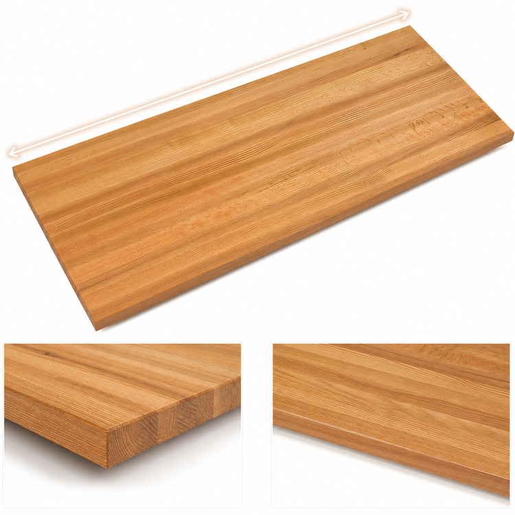 Product image #4 for John Boos Appalachian Red Oak Edge Grain Island Countertop, 132 x 38 x 1-1/2 Inches, Penetrating Oil Finish