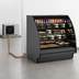 Thumbnail image #4 for Fusion® Curved Refrigerated Self-Service Countertop Display Case, 75-3/8