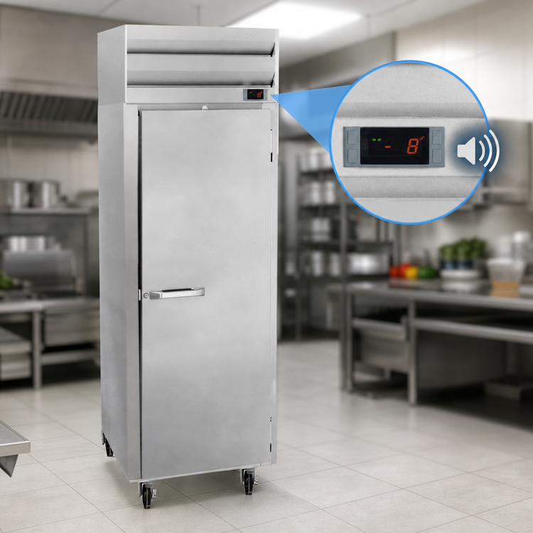 Product image #5 for Howard-McCray SF Series 22 Cu. Ft. Single-Section Reach-In Freezer with Solid Door, Stainless Steel Exterior, Top-Mount Compressor, 115V
