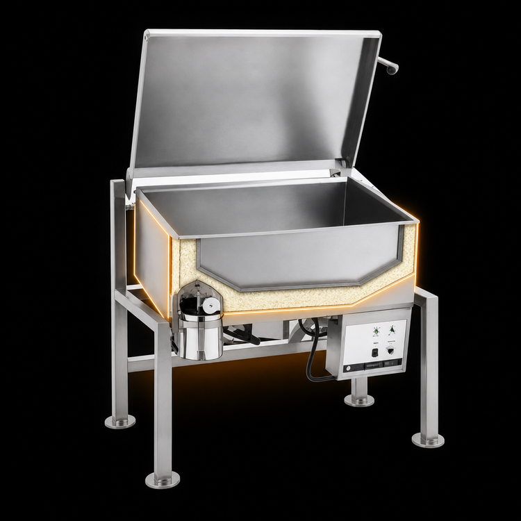 Product image #4 for Legion Combi-Pan CSG28-11 33.5-Gallon Gas-Fired Insulated Tilting Skillet, Open Frame Floor Model