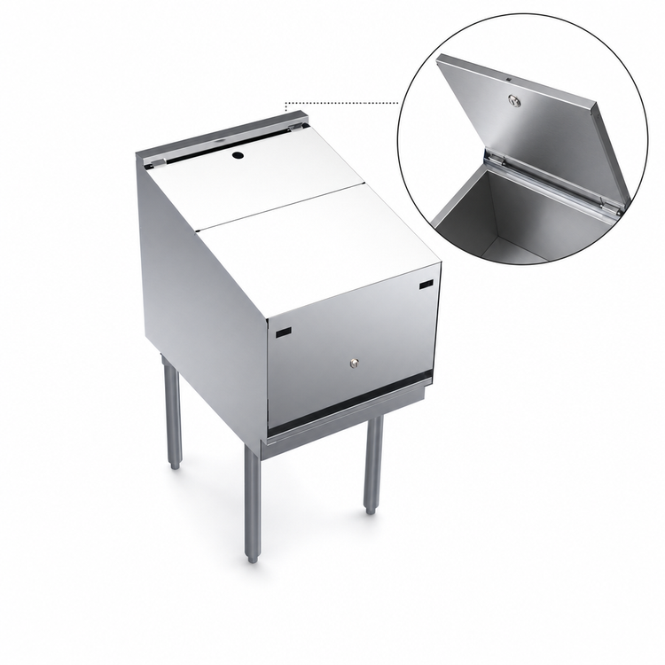 Product image #4 for Krowne Royal Series 12-Inch Locking Cover for Underbar Liquor Bottle Display Unit