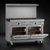 Thumbnail image #4 for Southbend Ultimate 48-Inch Gas Restaurant Range with 36-Inch Charbroiler and Double Space Saver Ovens