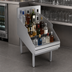 Thumbnail image #4 for Krowne Royal Series Freestanding Underbar Liquor Bottle Display Unit, 18 x 29 Inch, 20-Bottle Capacity