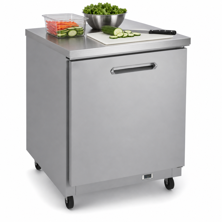 Product image #5 for Kelvinator Commercial 27-Inch 1-Door Undercounter Freezer, 6.5 Cu. Ft., Self-Contained Rear-Bottom Mounted