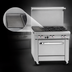 Thumbnail image #4 for Southbend S-Series S36D-1G 36-Inch Gas Restaurant Range with 4 Open Burners, Left 12-Inch Griddle and Standard Oven
