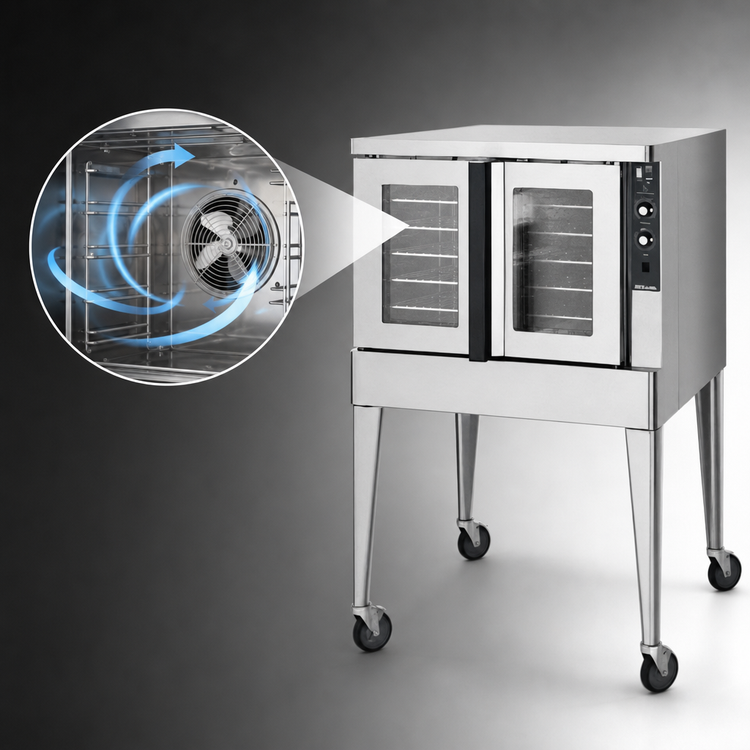Product image #4 for Blodgett Zephaire Series Full-Size Single-Deck Standard-Depth Electric Convection Oven, 5-Pan Capacity