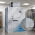Thumbnail image #4 for Polar-Pak Indoor Walk-In Freezer with Floor, Top-Mounted Self-Contained Refrigeration, 6' x 8' Nominal