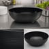 Thumbnail image #5 for Cambro Camwear 40 Qt Round Ribbed Polycarbonate Bowl, 22-7/8 Inch Diameter, Black