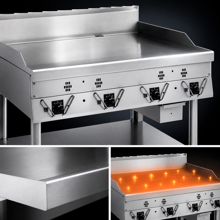 Product image #4 for Garland Master CG-24R 24-Inch Countertop Gas Rear Drain Production Griddle