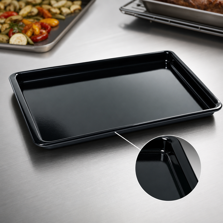Product image #4 for Merrychef E5 Black Vitreous Baking/Roasting Tray, 1 x 17 x 13.2 Inch