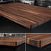 Thumbnail image #4 for Boos Block American Black Walnut Blended Rails Edge Grain Kitchen Countertop, 120 x 38 x 1-1/2 Inch, Varnique Finish