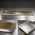 Thumbnail image #4 for 30-Inch Surface Mount Stainless Steel Drip Tray with PVD Brass Grid