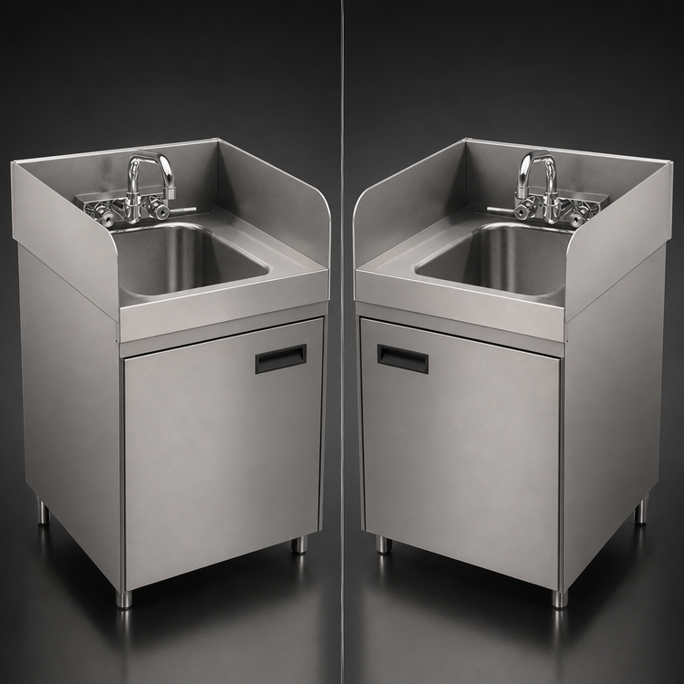 Product image #4 for Advance Tabco SU-18RL Right & Left Side Splash for 18-Inch Underbar Units (Factory Install Only)