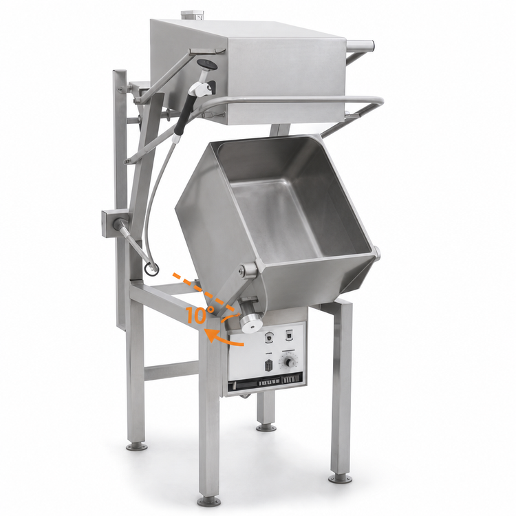 Product image #4 for Skittle SKGL6-7 Gas-Fired Tilting Multi-Function Cooker, 6-Pan, 21.3-Gallon
