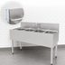Thumbnail image #5 for Top Shelf TS Series 4-Compartment Stainless Steel Underbar Sink Unit with 6-Inch Backsplash, 48 Inch Wide