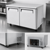 Thumbnail image #4 for Turbo Air M3 Series 48-Inch Two-Section Undercounter Refrigerator with Rear-Mounted Self-Contained Refrigeration, Solid Swing Doors, 12.2 Cu. Ft.