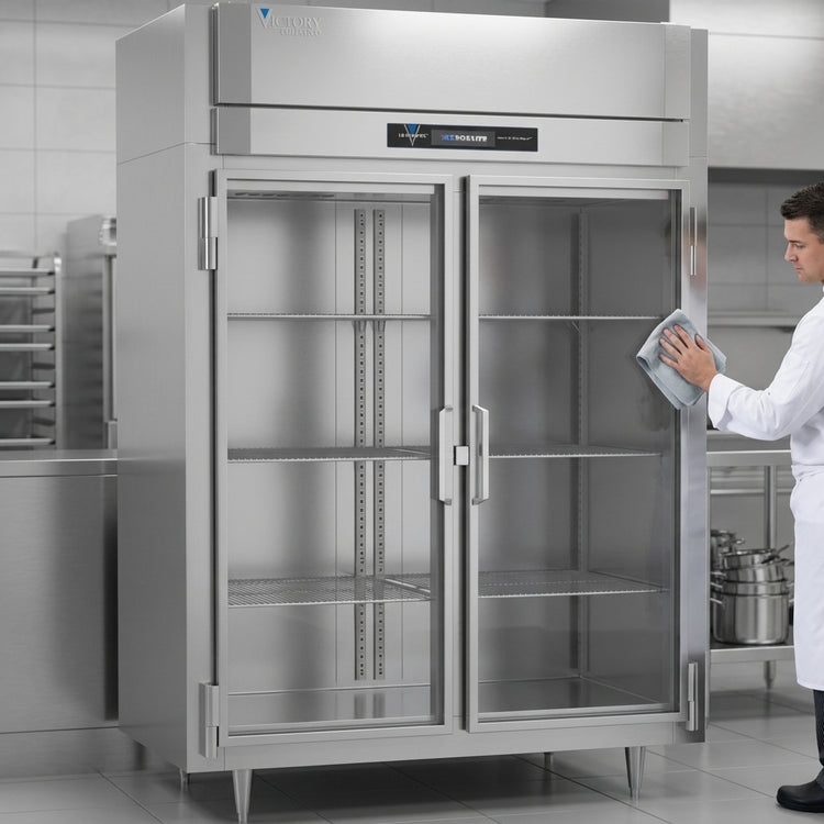 Product image #4 for Victory UltraSpec FS-2D-S1-EW-G-HC Two-Section Extra Wide Glass Door Reach-In Freezer