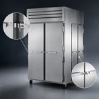 Thumbnail image #4 for True Mfg. - General Foodservice SPEC SERIES STA2RPT-2S-2S-HC Two-Section Pass-Thru Reach-In Refrigerator with Front/Rear Locking Solid Doors