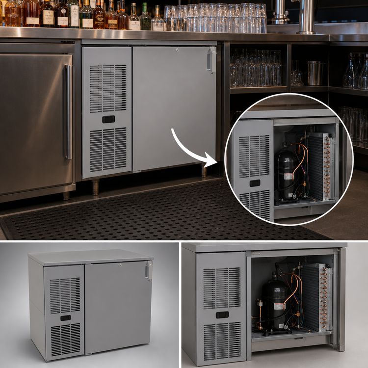 Product image #4 for Glastender CP1FL36 Pass-Thru Back Bar Cooler, One Zone, Front Serviced, Low Profile, 36-Inch, One Section