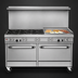 Thumbnail image #4 for Southbend Ultimate 60-Inch Gas Restaurant Range with 6 Open Burners, 24-Inch Griddle, and 2 Cabinets