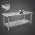 Thumbnail image #4 for Eagle Spec-Master Marine Series Open Base Stainless Steel Work Table with Adjustable Undershelf, 144 x 24 Inches
