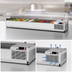 Thumbnail image #5 for Turbo Air E-Line Countertop Refrigerated Salad Prep Table with Clear Hood, 8 1/3-Size Pan Capacity