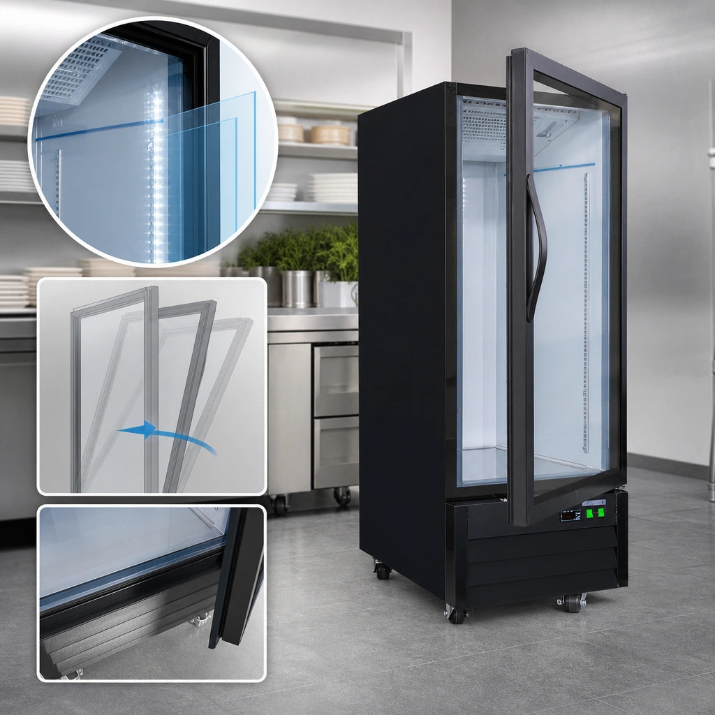 Low-E Glass Door with Self-Closing Action