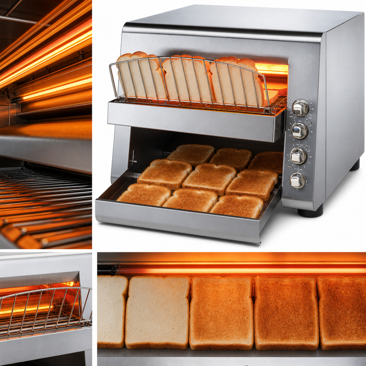 Product image #4 for Holman QCS Compact Electric Conveyor Toaster, 1-1/2-Inch Opening, 1,000 Slices/Hour