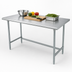 Thumbnail image #4 for Advance Tabco Special Value Series 84-Inch x 30-Inch Flat Top Open Base Work Table