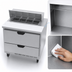 Thumbnail image #5 for Beverage-Air 36-Inch Sandwich Prep Table with 2 Drawers, 8-Pan Top and Self-Contained R290 Refrigeration