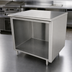Thumbnail image #4 for Advance Tabco Open Front Cabinet Base Work Table, 48 x 36 Inches, 14 Gauge 304 Stainless Steel Top