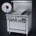 Thumbnail image #4 for Garland GFE Starfire Pro 36-Inch Gas Restaurant Range with 2 Open Burners, 24-Inch Thermostatic Griddle, and Standard Oven