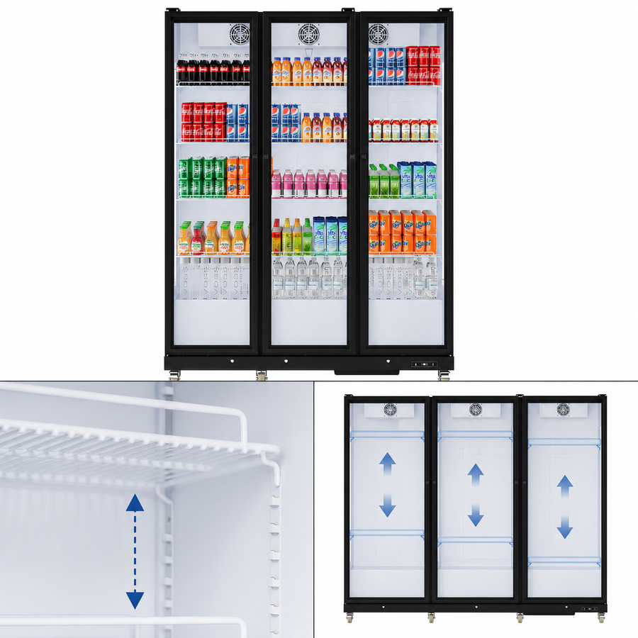 12 Adjustable PVC Shelves