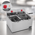 Thumbnail image #4 for RedHots Countertop Double-Tank Electric Fryer with Dual 15-Lb. Fry Pots, 208/240V