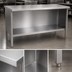 Thumbnail image #4 for Open Front Enclosed Base Work Table with 14-Gauge Stainless Steel Flat Top, 36 x 30 Inches