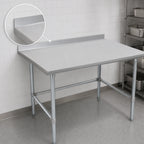 Thumbnail image #4 for John Boos Stallion ST4R1.5-30144GBK 144-Inch x 30-Inch Stainless Steel Work Table with 1-1/2-Inch Rear Up-Turn and Open Galvanized Base