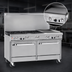 Thumbnail image #4 for Southbend Ultimate 60-Inch Gas Restaurant Range with 6 Open Burners, 24-Inch Griddle, and 2 Convection Ovens