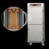 Thumbnail image #4 for Metro C5 6 Series Mobile Full-Height Insulated Heated Holding Cabinet with Solid Dutch Doors, 34 Full-Size Pan Capacity