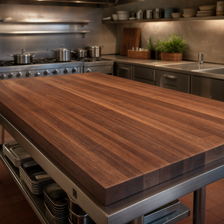 Product image #4 for Boos Block American Black Walnut Kitchen Countertop, 96 x 48 x 2-1/4 Inches, Penetrating Oil Finish