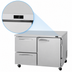 Thumbnail image #5 for Turbo Air PRO Series 48-Inch 2-Section Undercounter Freezer with 1 Door and 2 Drawers